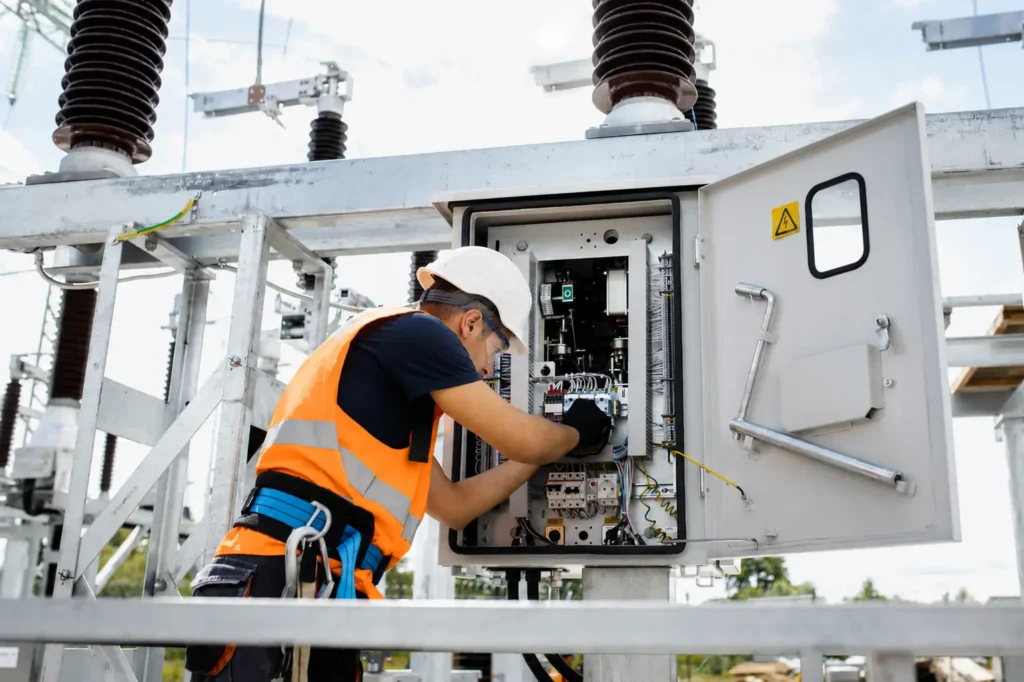 man-working-on-power-distribution-equipment